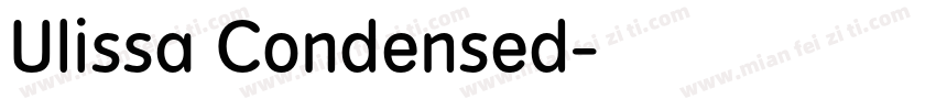 Ulissa Condensed字体转换